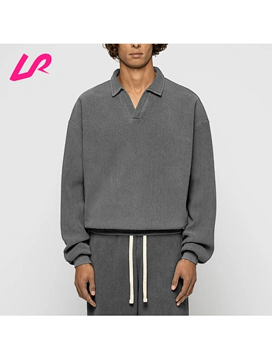 polo neck sweatshirt
